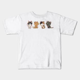 Cute Cat Christmas - Cat Lover Gift For Christmas Kids T-Shirt
